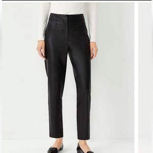 Ann Taylor Faux Leather Slim Pant